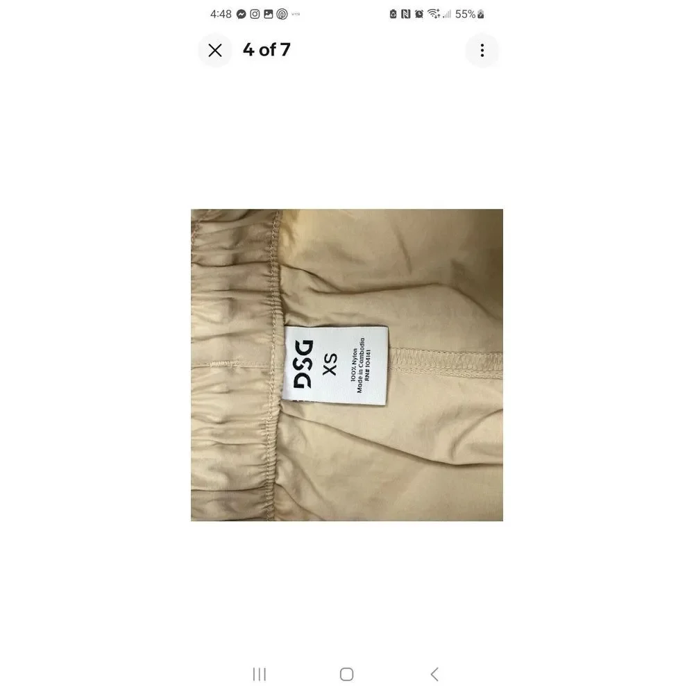 DSG XL‎ High Rise Woven Cargo Short Beige 3